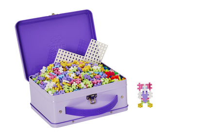 Plusplus metalen koffertje pastel