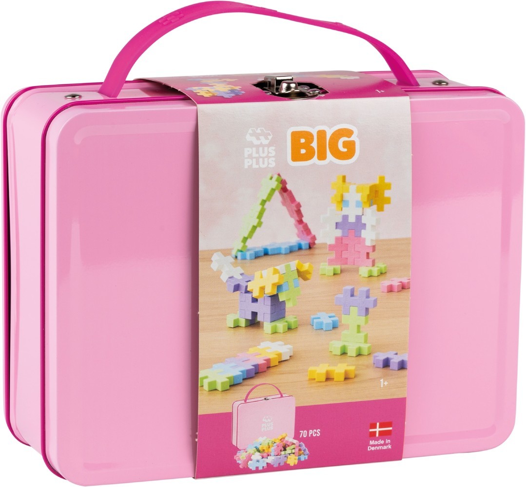 Plusplus BIG metalen koffertje pastel