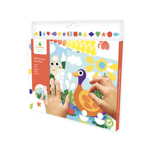 Stickers plakken dieren