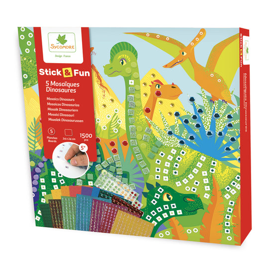 Stick & fun mozaïek dinosaurussen 1500 pcs