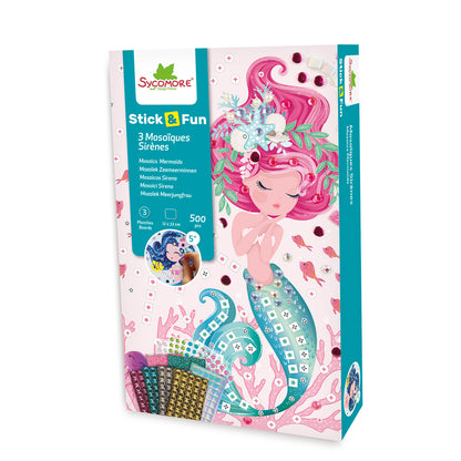 Stick & fun mozaïek zeemeerminnen 500 pcs