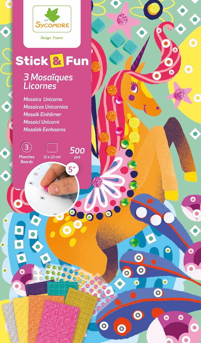 Stick & fun mozaïek eenhoorns 500 pcs