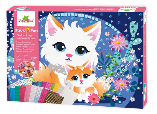 Stick & fun XL mozaïek schattige dieren 2000 pcs