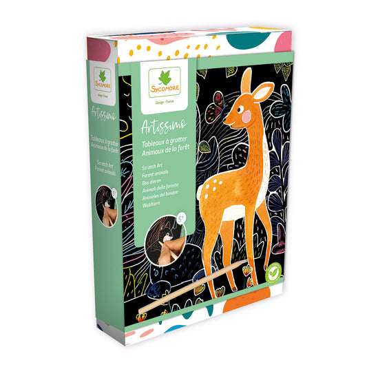 Artissimo scratch art bosdieren