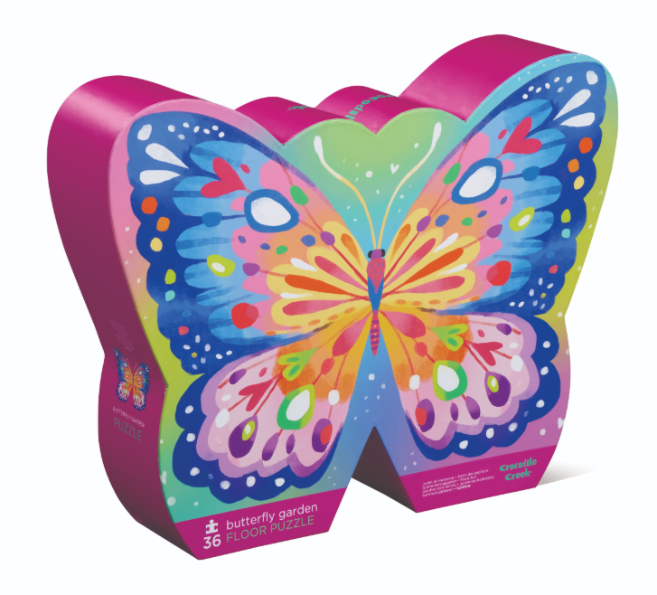 Vloerpuzzel vlindertuin
