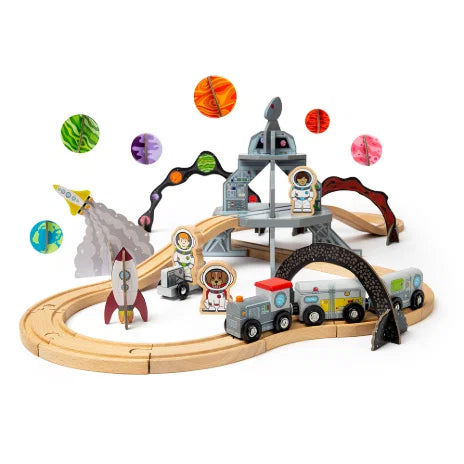Bigjigs space train set