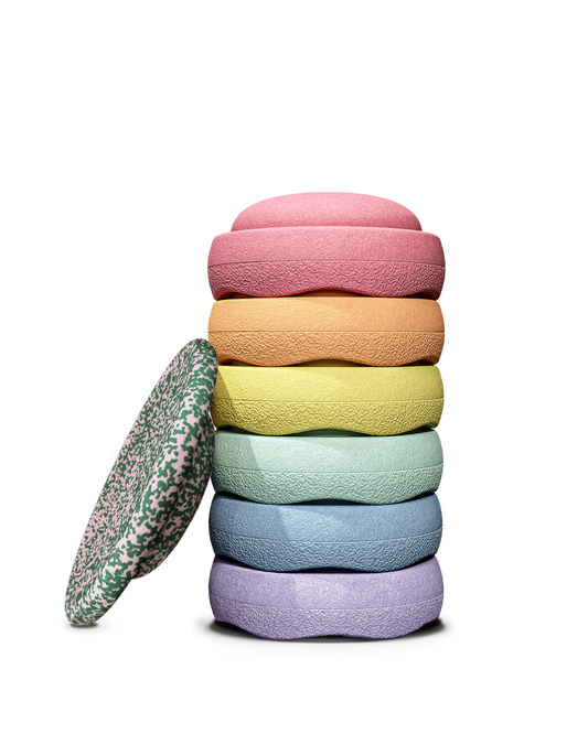 Christmas special stapelstein special rainbow set pastel blush