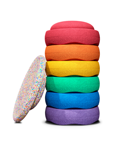 Stapelstein rainbow classic set 6+1