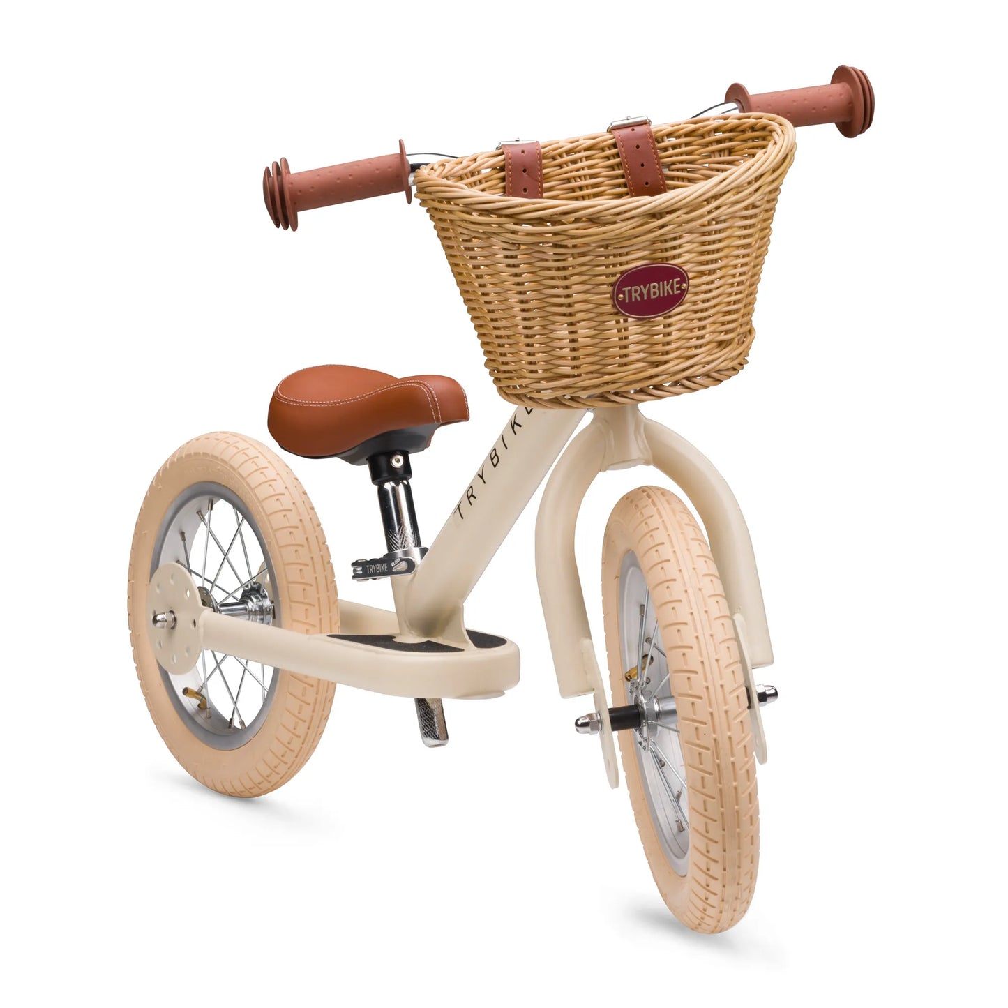Trybike steel loopfiets vintage cream