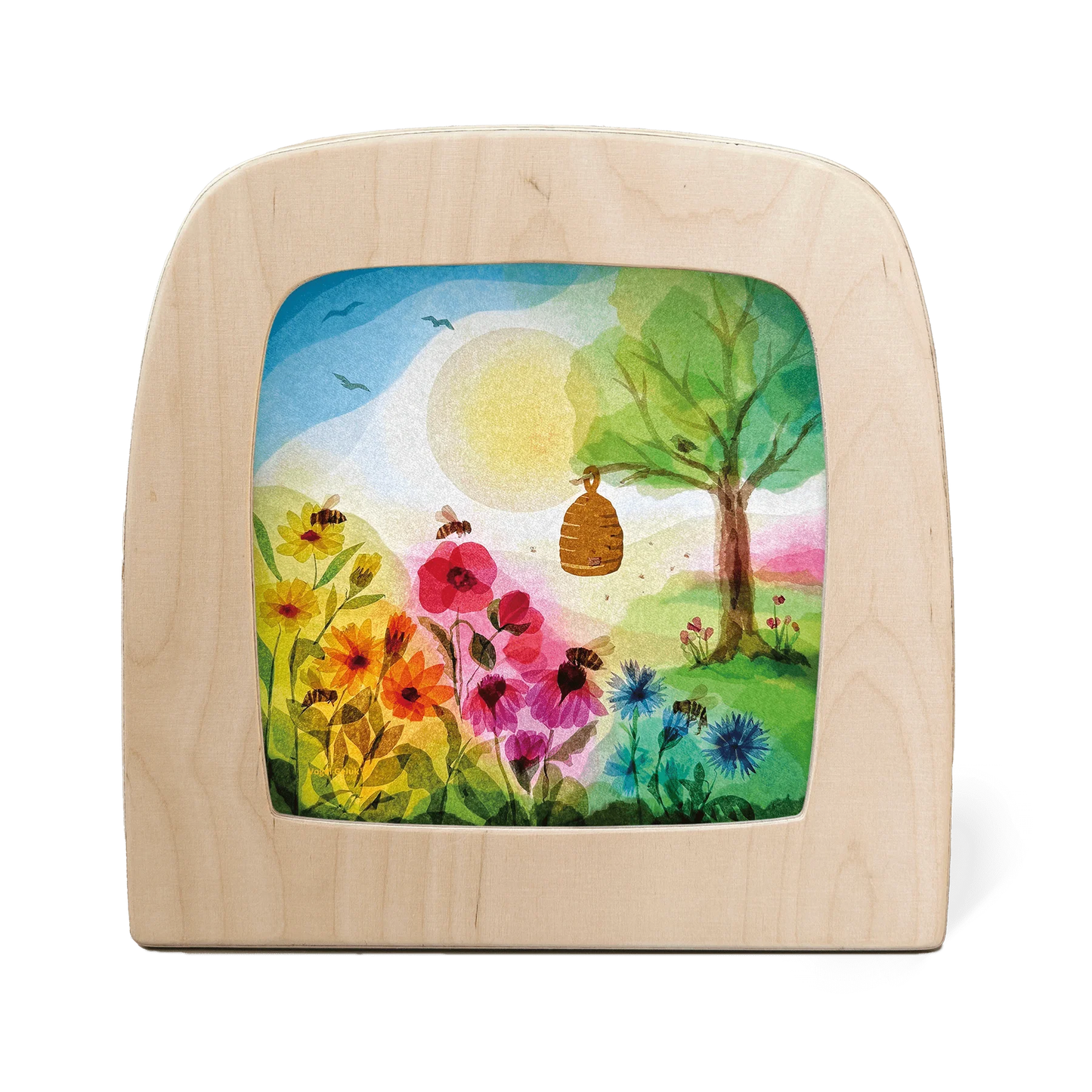 Vogel Geluk - Honeybees silhouet