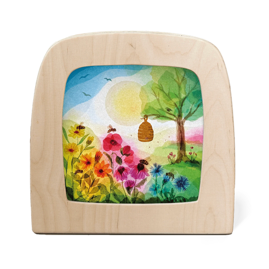 Vogel Geluk - Honeybees silhouet