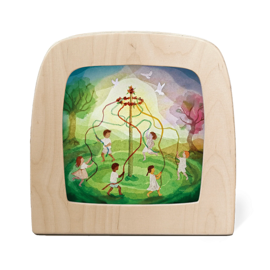 Vogel Geluk - Ribbon dance silhouet