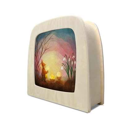 Vogel Geluk - Kindling spring silhouet