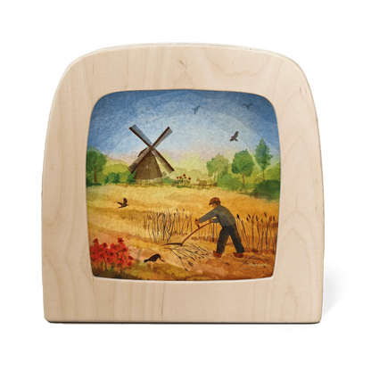 Vogel Geluk - Windmill silhouet