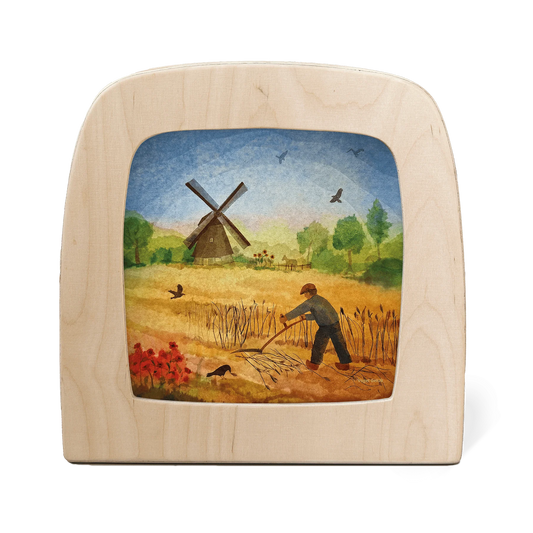 Vogel Geluk - Windmill silhouet