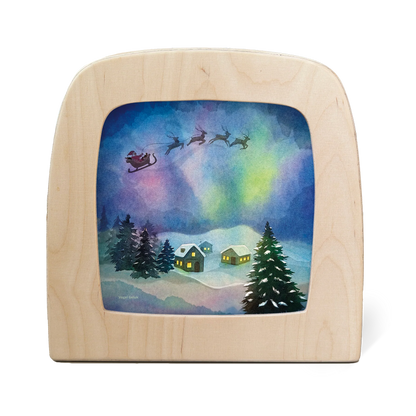 Vogel Geluk - Aurora Sleighride silhouet