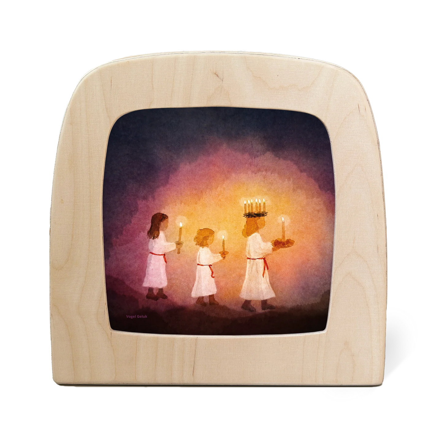 Vogel Geluk - Little lightbearers silhouet