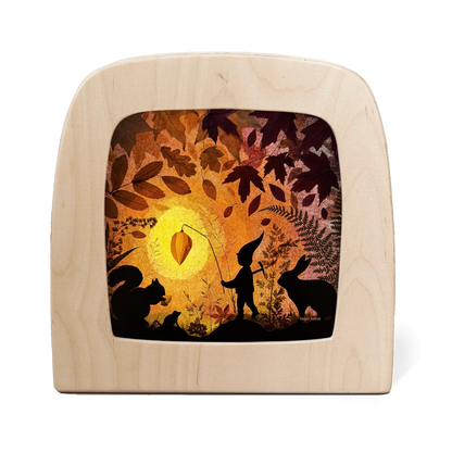 Vogel Geluk - Little latern silhouet