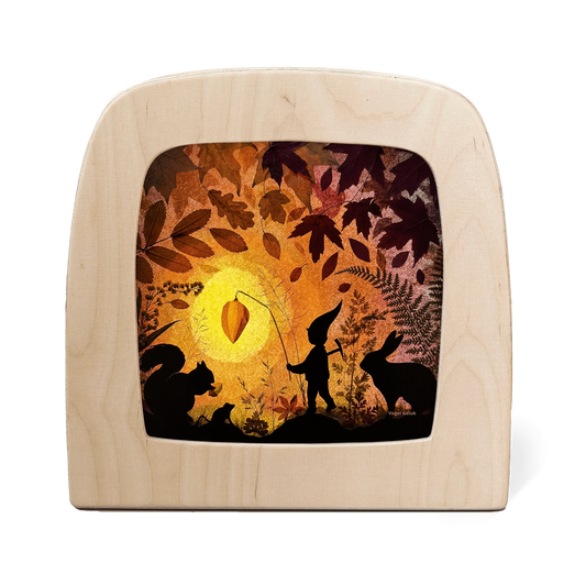 Vogel Geluk - Little latern silhouet