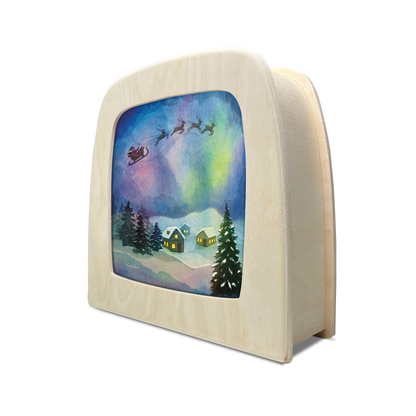 Vogel Geluk - Aurora Sleighride silhouet