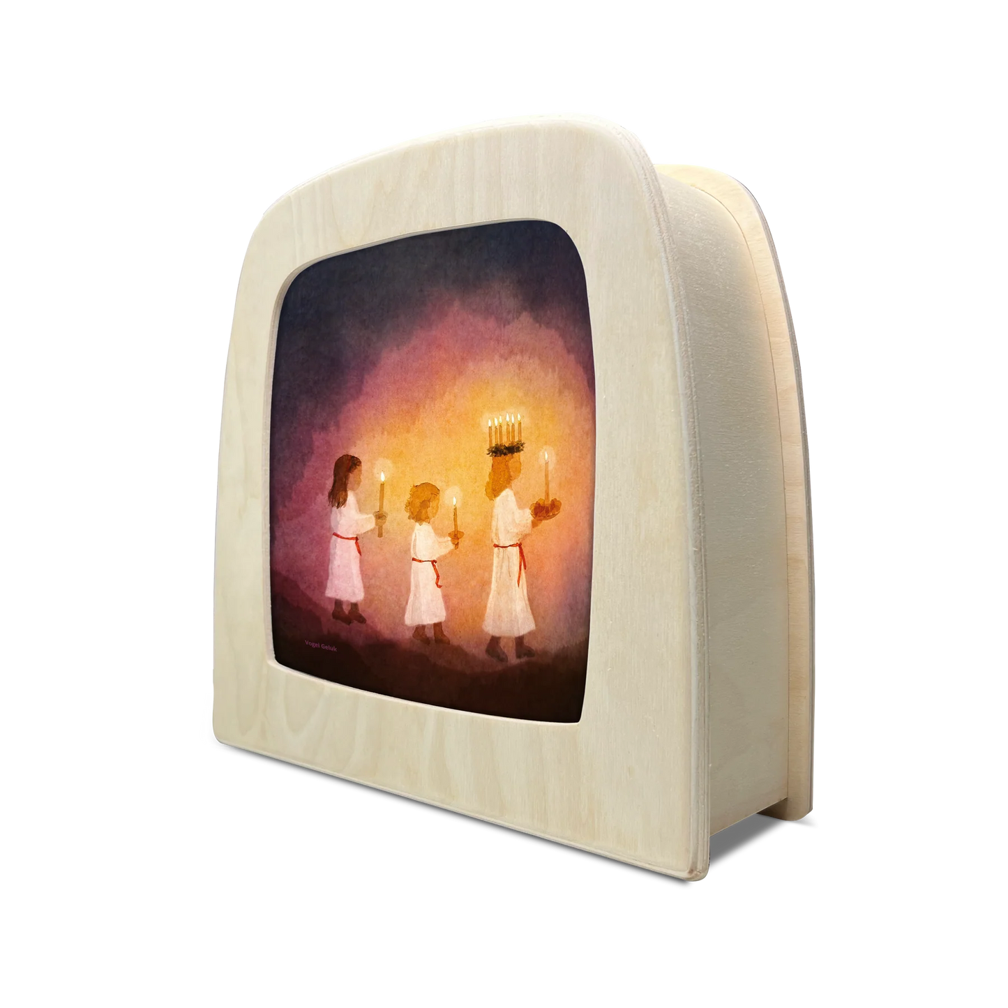 Vogel Geluk - Little lightbearers silhouet