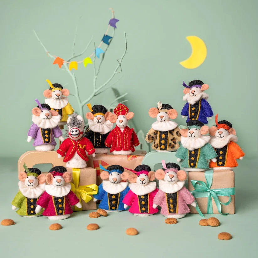 Vingerpopje muis pietermuis blauw
