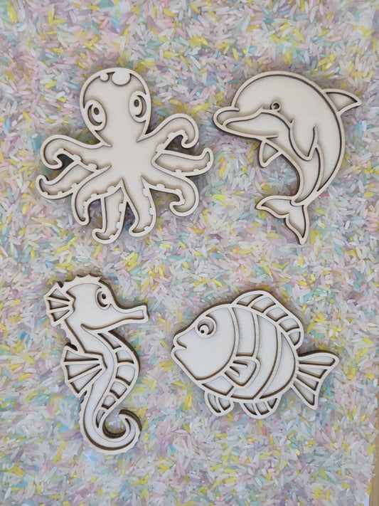 Vultray set zeedieren