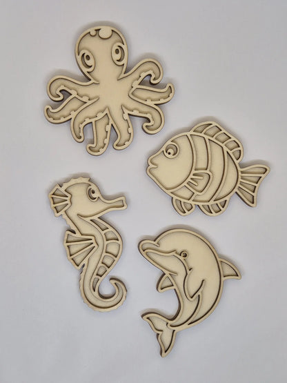 Vultray set zeedieren