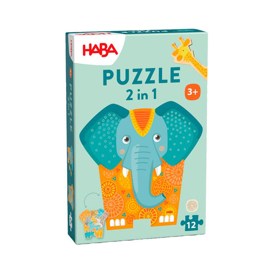 Haba puzzel 2 in 1 olifant