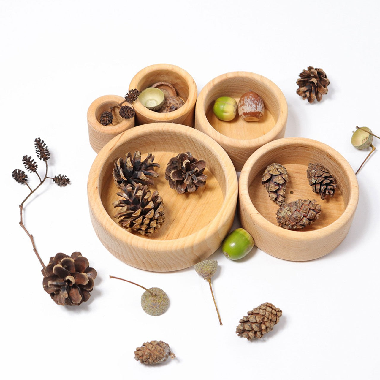 Grimm's set bakjes naturel