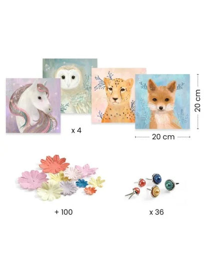 3D-afbeeldingen bloemkronen