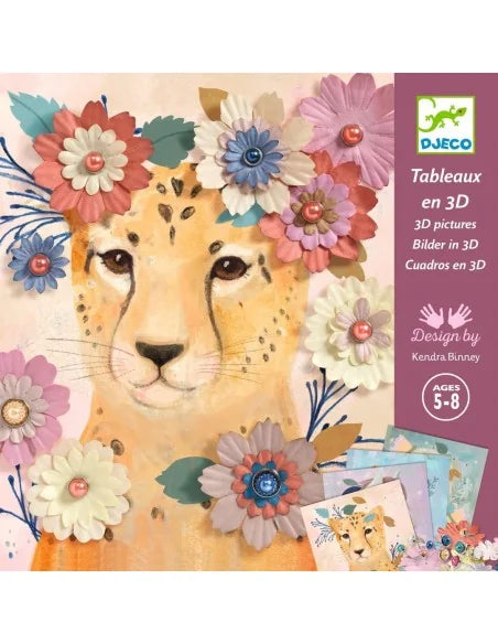 3D-afbeeldingen bloemkronen