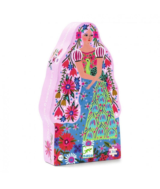 Djeco puzzel de prinses en haar pauw