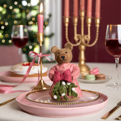 Decoratie beer mistletoe dreams