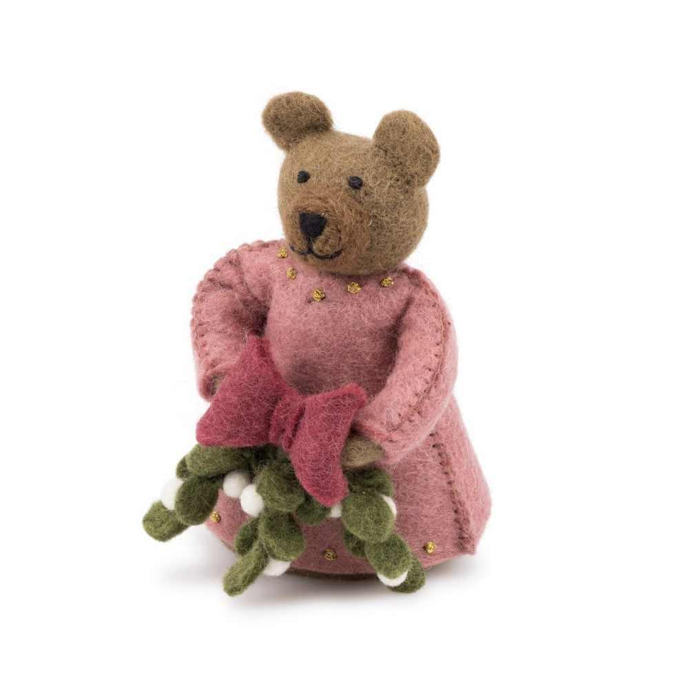 Decoratie beer mistletoe dreams