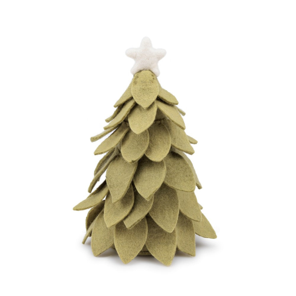 Decoratie kerstboom lichtgroen