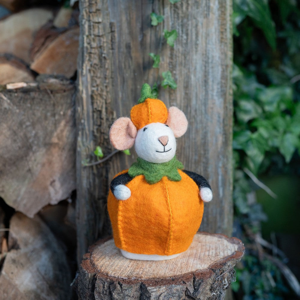 Decoratie muis pompoen
