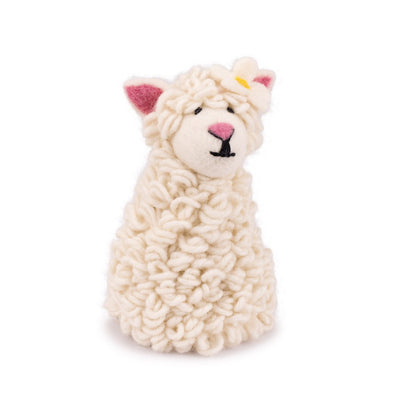 Decoratie schaap met margrietje