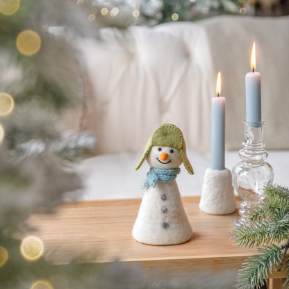 Decoratie sneeuwpop winterwonderland