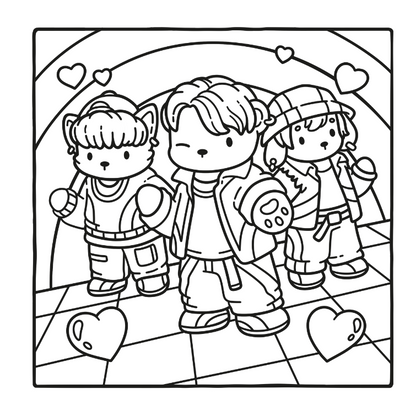 Cozy K-Pop comfy kleurboek