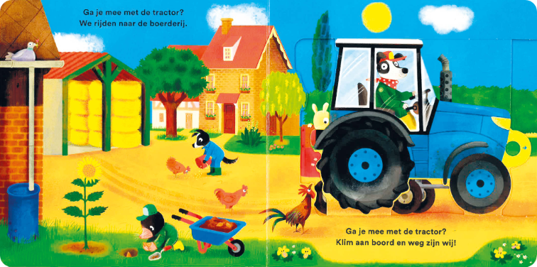 Ga je mee? Met de tractor