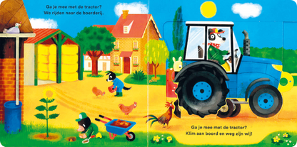 Ga je mee? Met de tractor