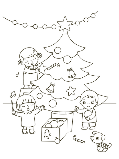 Kleur- en stickerboek de mooiste kerstliedjes