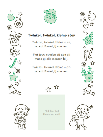 Kleur- en stickerboek de mooiste kerstliedjes