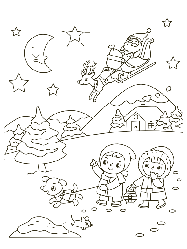 Kleur- en stickerboek de mooiste kerstliedjes