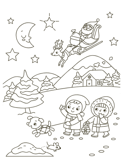 Kleur- en stickerboek de mooiste kerstliedjes