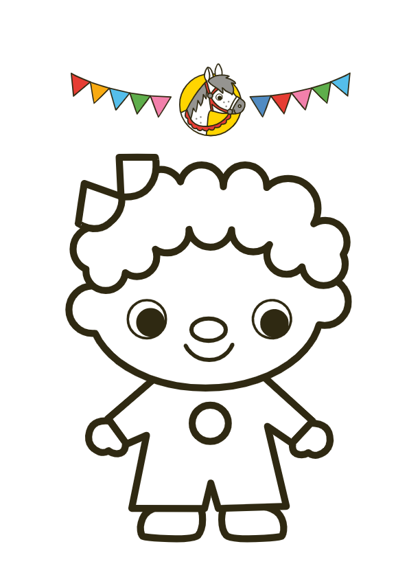 Sinterklaas happy color kleurblok