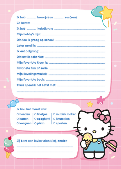 Hello Kitty vriendenboek