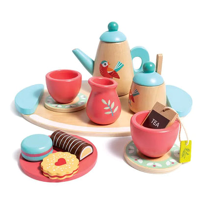 Tea time wooden play set