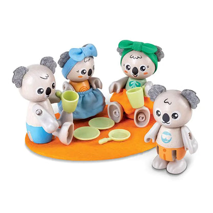 Green planet explorers koala familie